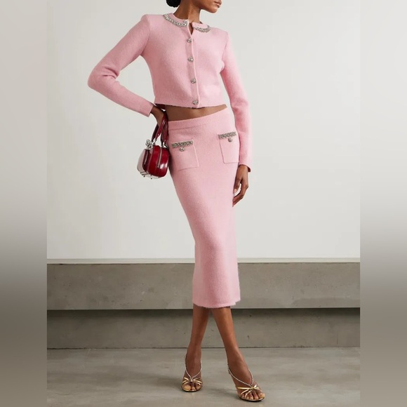 Self-Portrait Dresses & Skirts - Self-Portrait Blush Pink knit Pencil Skirt size M